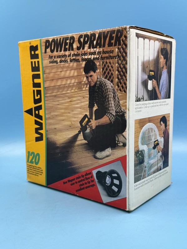 Vtg. Wagner Power Sprayer – Model 120 – Preowned – 45 Watt/1 Gallon
