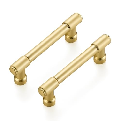 Pack 3 Inch Hole Center Solid Kitchen 3 Inches Hole Center 2 Brushed Gold