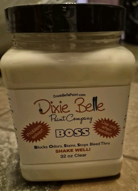 Dixie Belle BOSS Matte Clear Specialty Paint 32 oz Stain Odor Blocking Furniture