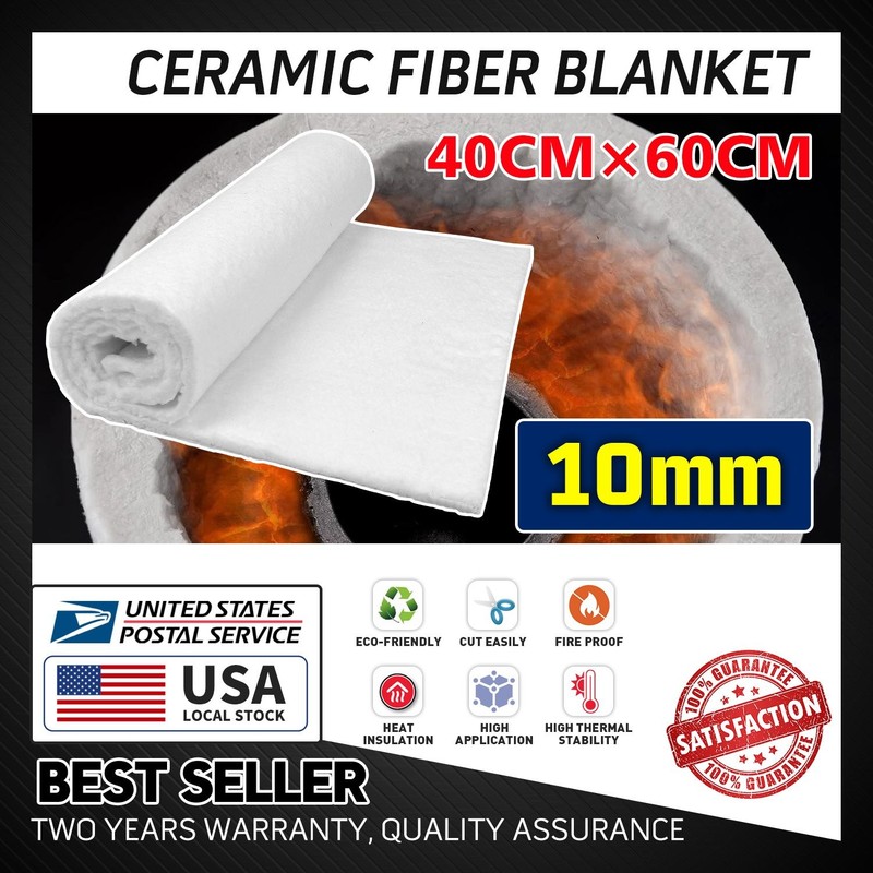 Flame retardant Ceramic Fiber Insulation Mat apply to Wood stove baffle White