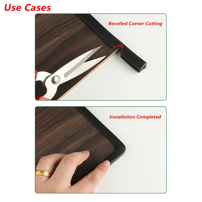 Edge Protection Frame Profile Rubber U Channel Seal Black Sealing Strip 1mm-12mm gallery