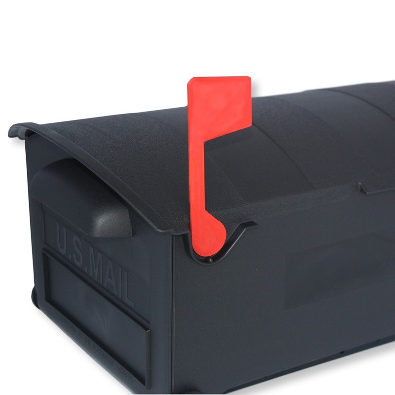Red Flag Replacement Rubbermaid Mailbox - Snap Fit Plastic gallery