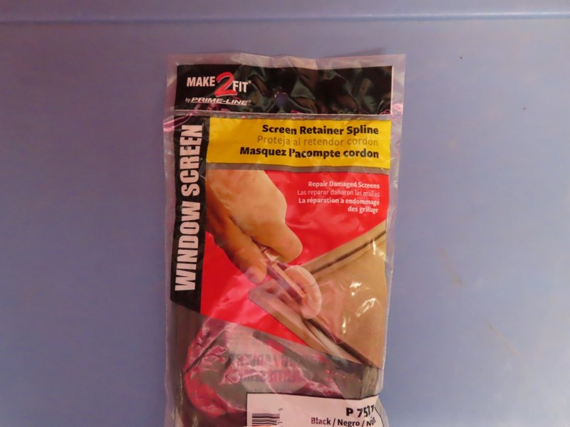 Prime-Line Screen Retainer Spline, .165 Diameter Black 25 foot roll # P7521 NEW