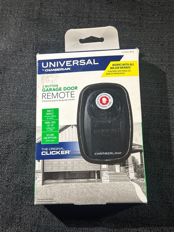 Chamberlain KLIK3U-BK2 Clicker Universal 2-Button Garage Door Opener