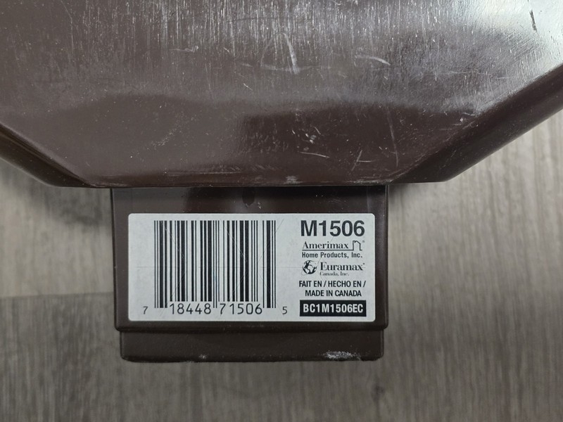 Gutter Drop Outlet, K-Style, Traditional, Vinyl, Brown, 2 x 3-In. -M1506 LOT OF3 gallery