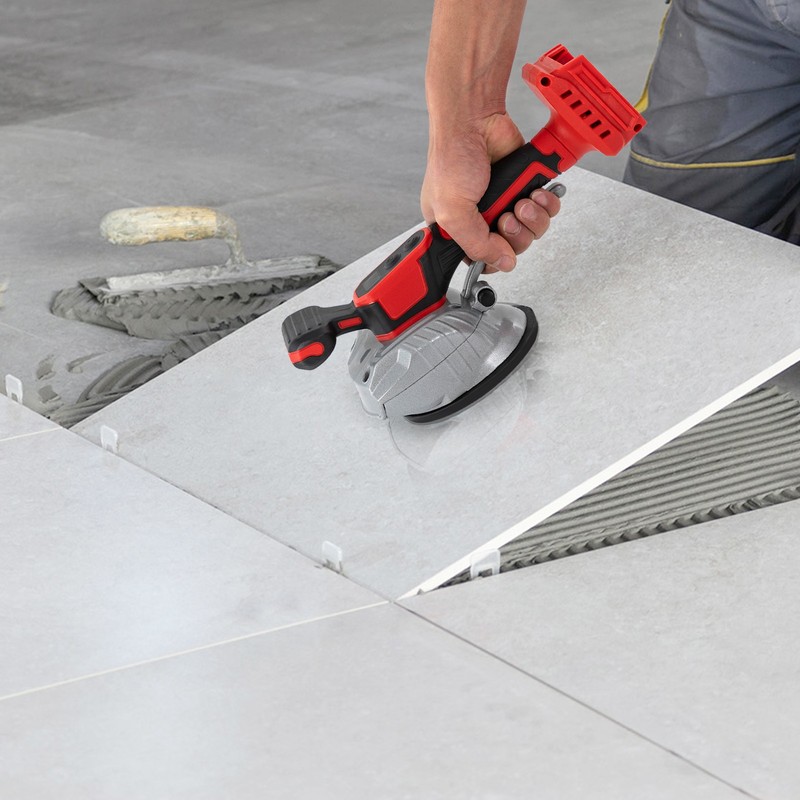 Cordless Tile Vibration Leveling Machine Wall Floor Tiles Pave Motor W/ Display