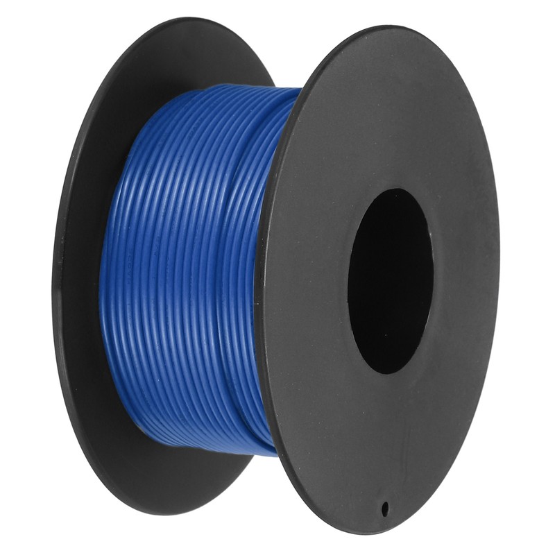 30AWG Stranded Wire PVC Hookup 30M/98ft Blue, Electrical Wire UL1007 Spool