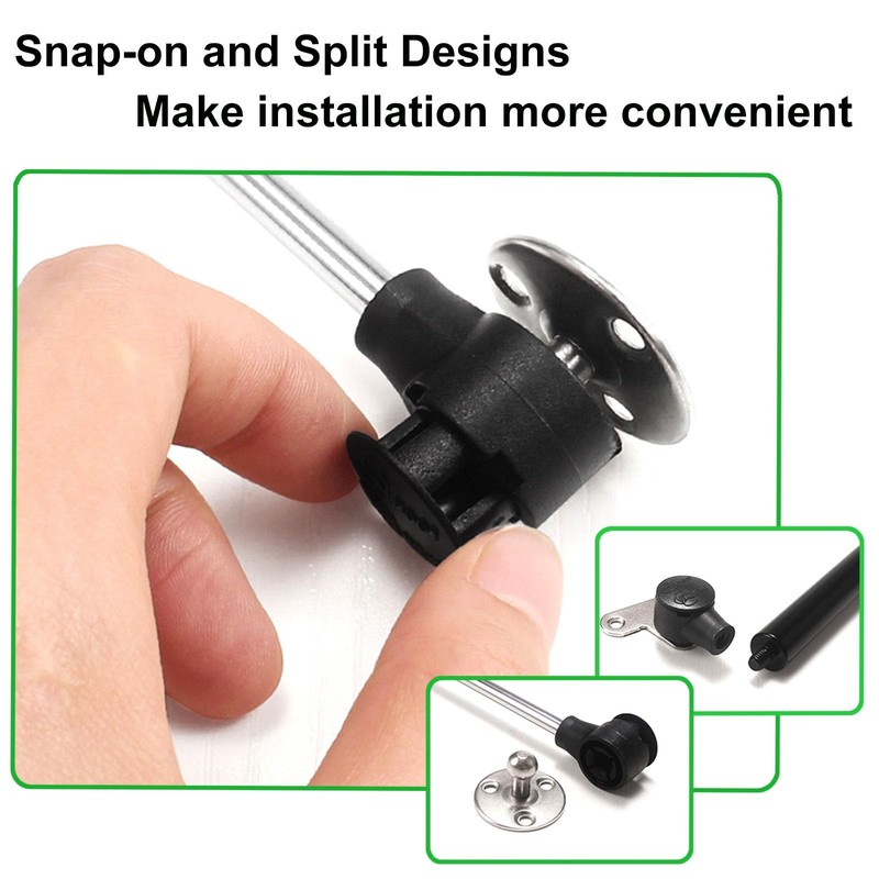 Gas Struts Spring Hinge Lift Support Soft Close Hinges 100n/22lb 10 In 2 PCS gallery