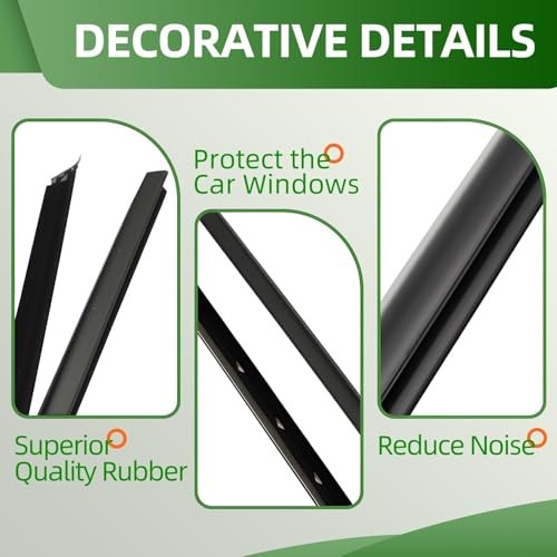 Window Trim Molding Compatible with Ranger 1999-2011 Front Outer Door gallery