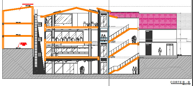 Complete Technical DWG File Premium Office Building Plan gallery