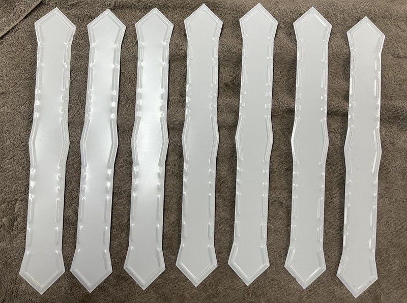 Spectra Metals Downspout Band Strap – White Aluminum – DPBRTW – Lot Of 7 Bands
