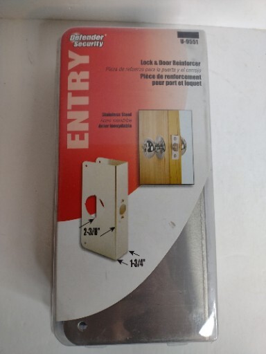 Defender Security Entry Lock And Door Reinforcer Stainless Steel U-9551