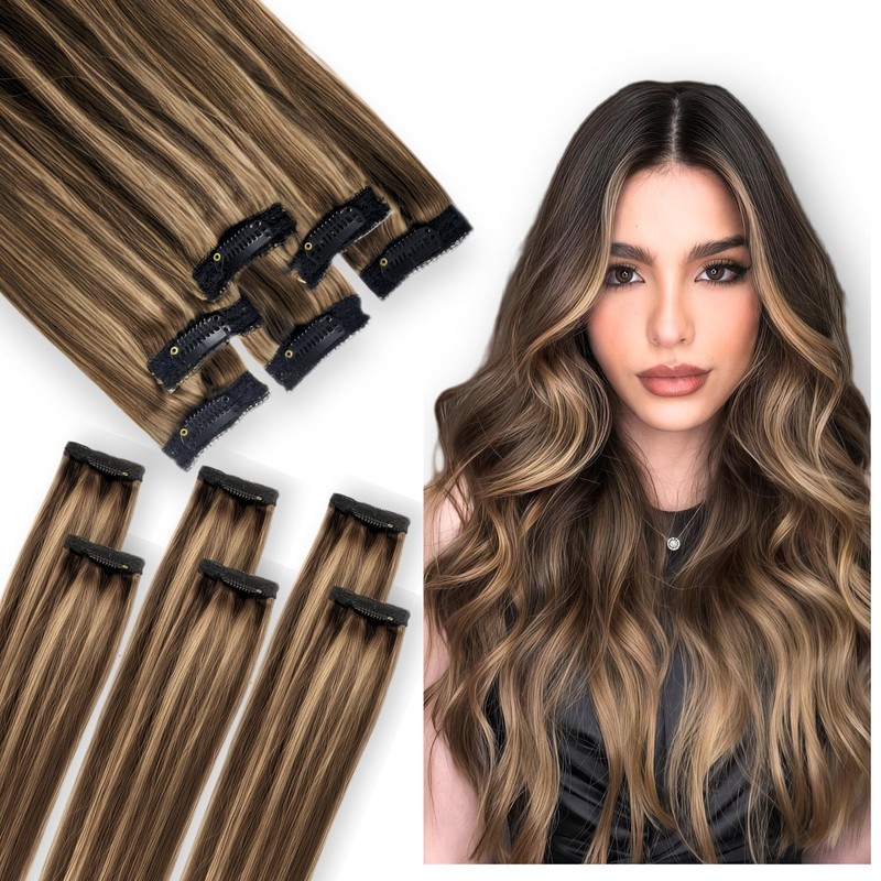 Single Clip In Hair Extensions Real Human Hair Short Hair Extensions Clip Ins Re