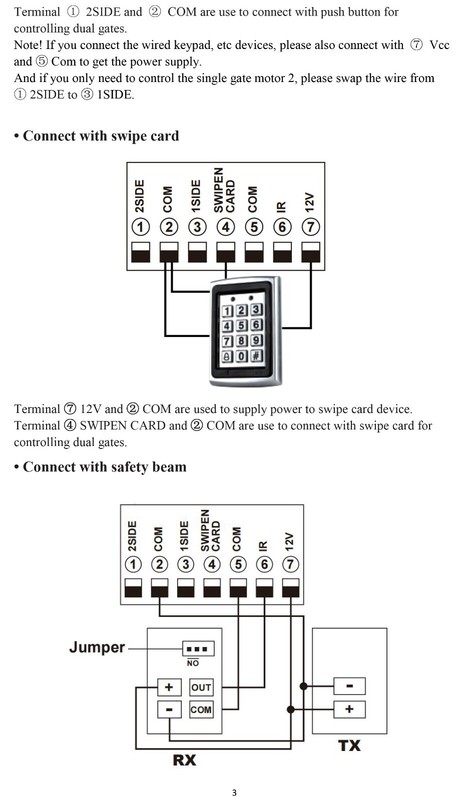 5 Remote Controls Swing Gate Opener Motor Controller Circuit Card Board 24V AC gallery