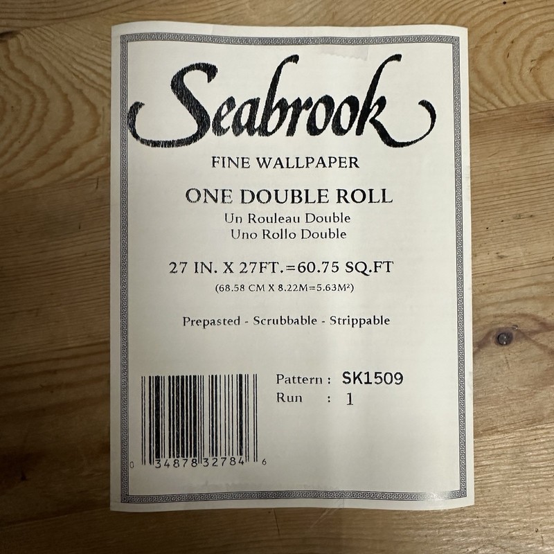 4 Seabrook Double Wallpaper Prepasted Floral Birds Stripes 60.75 Sq Ft SK1509 gallery