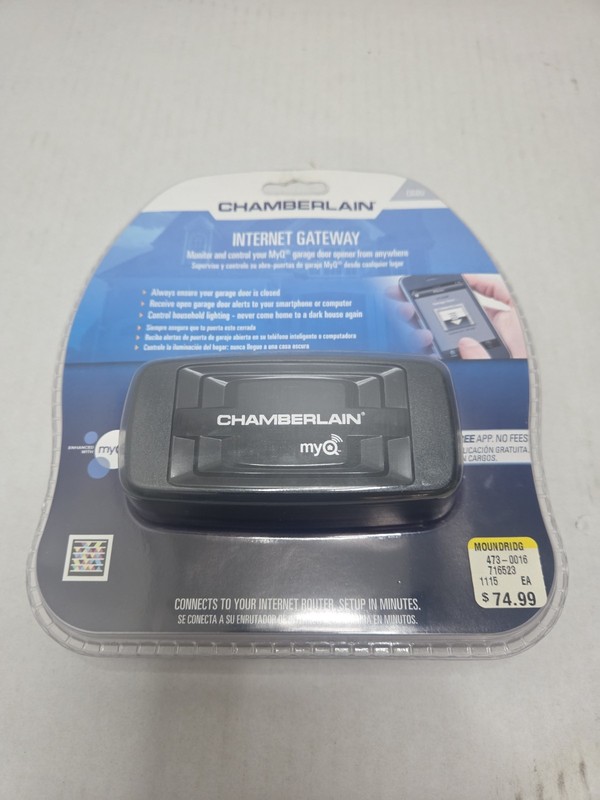 Chamberlain MyQ Internet Gateway CIGBU Garage Door Opener Smartphone Control