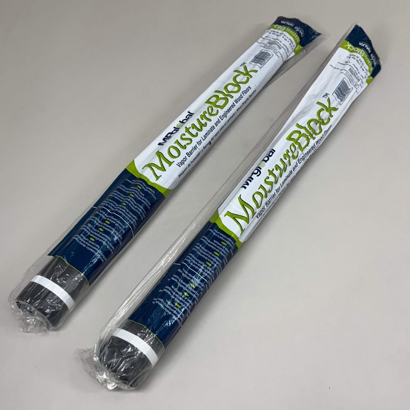 MPGLOBAL (2 PACK) Moisture Block Vapor Barrier Laminate Wood Floors 30″x40′