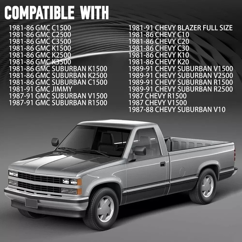 Front Door Window Molding Rubber Felt Trim Seal Weatherstrip Kit GMC C1500 C2500 gallery