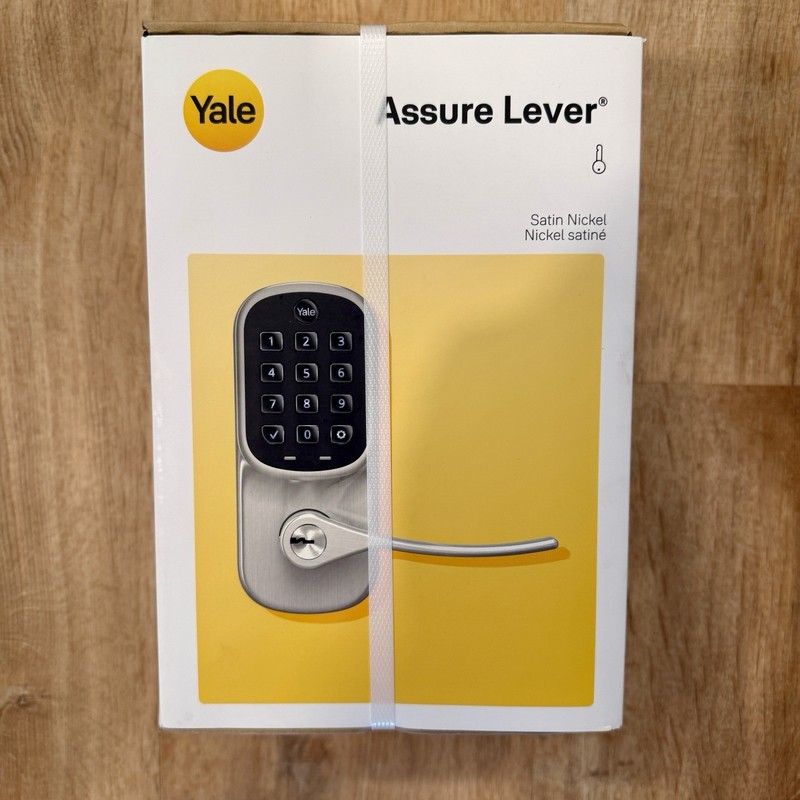 Yale Assure Lever Keyless Keypad Electronic Handle Lock Satin Nickel NEW