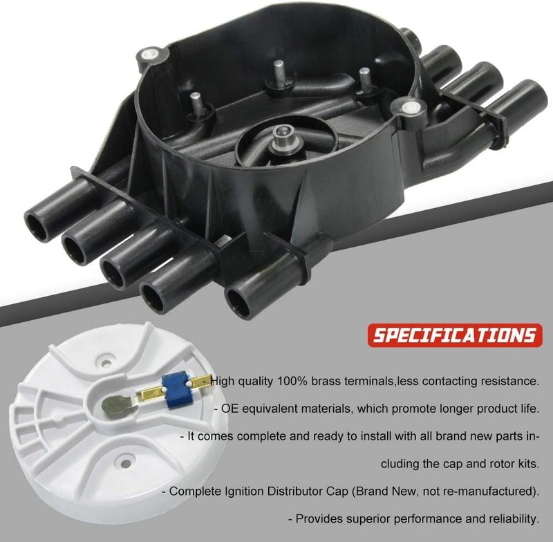 Ignition Distributor Cap and Rotor Kit Compatible with 4.3 Vortec 1996-2005 Astr gallery