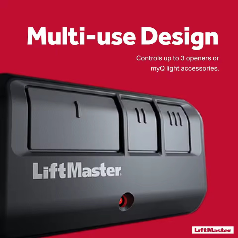2 Pack LiftMaster 893Max Security+ 2.0 3-Button Garage Door Remote w/ Visor Clip gallery