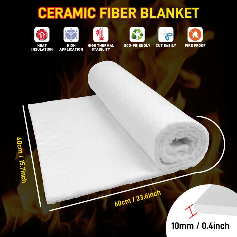 16"x24" Silicate Ceramic Fiber Blanket- Inorganic,Flame Retardant,Heat Resistant gallery