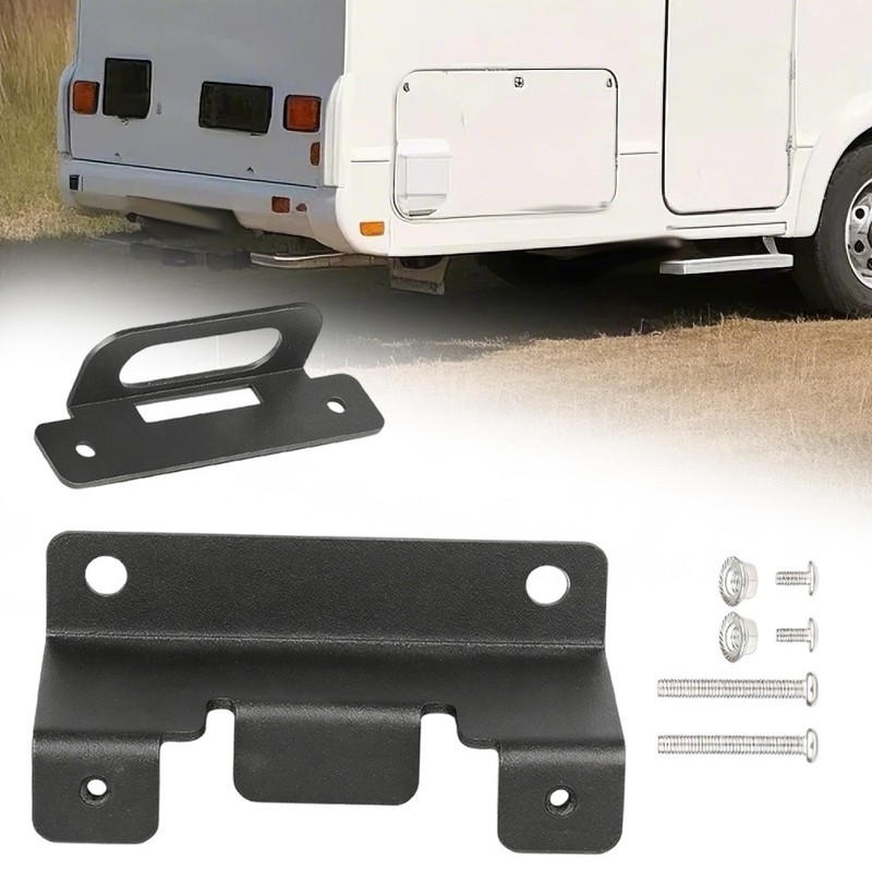 Vehicle Side 4 Pin Flat Trailer Wiring Mount Bracket Steel Construction gallery