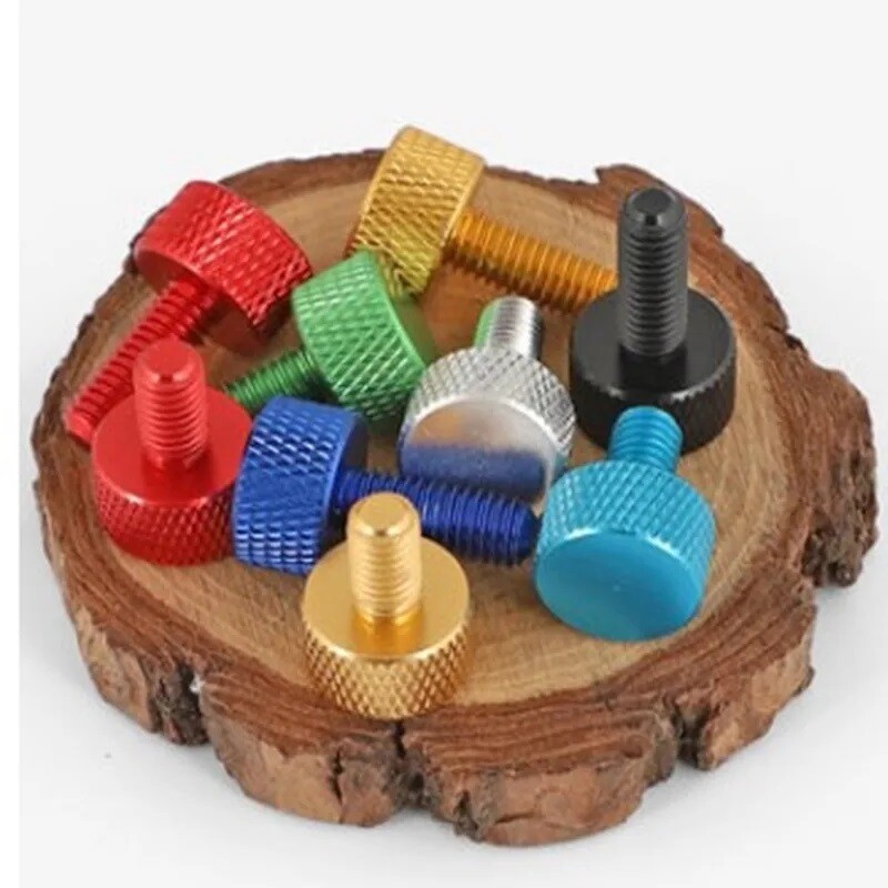M3x16mm Computer PC Graphics Card Colourful Knurled Head Aluminum Thumb Screws gallery