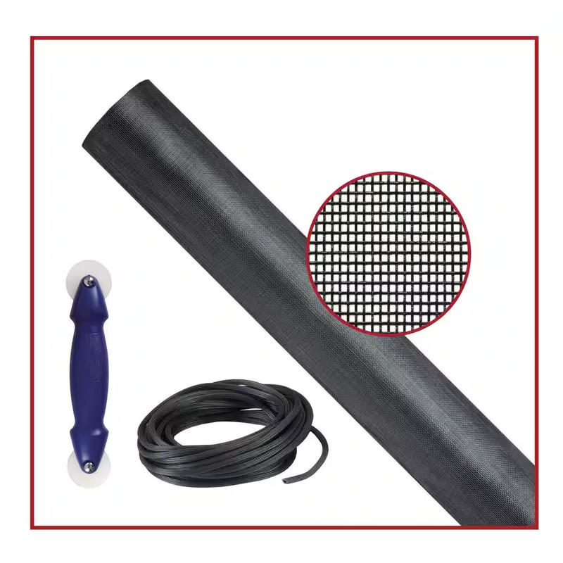 36 in. x 7 ft. Screen Roll Kit Repair Window Mesh Fiberglass Replacement Doors