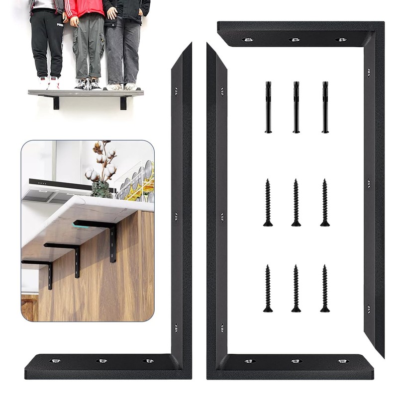 Walwe Countertop Support Bracket 14 Inch 3 Pack Granite Countertop Bracket 14 X gallery