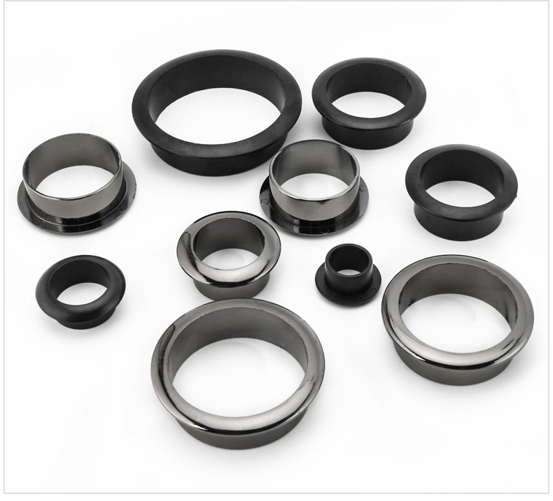 Desk Grommets Plastic Cable Hole Cover, Black/Silver Suitable holes:38-80mm gallery