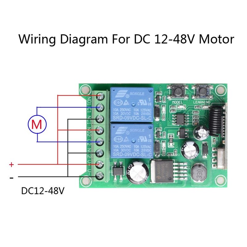 Wireless Remote Switch DC 12V 24V 36V 48V New 2 Channel Multi-Function Remote... gallery