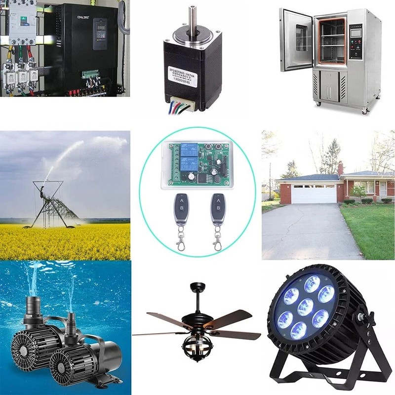 Wireless Remote Relay Switch DC 12V48V 24V 36V 2 Channel MultiFunction gallery