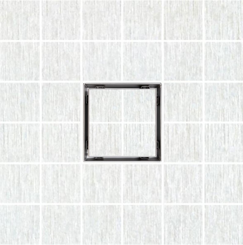 Tile Insert Square Shower Drain 5" 316 Stainless Steel for 2"/3" Pipe gallery