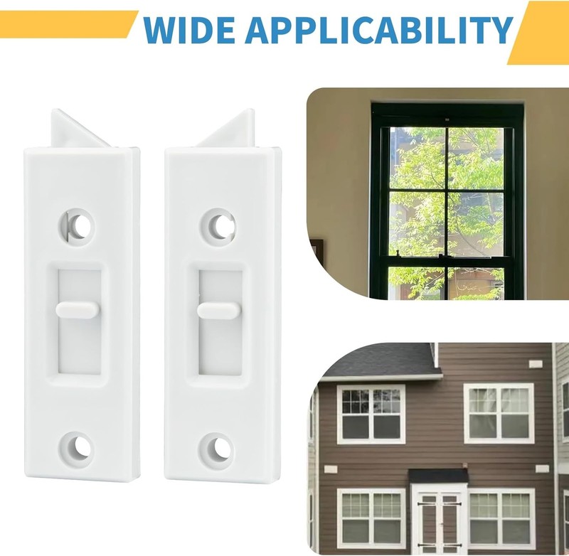 8 Pcs Window Latch Locks Spring Loaded Window Tilt Latch Replacement Part by ,Vi gallery