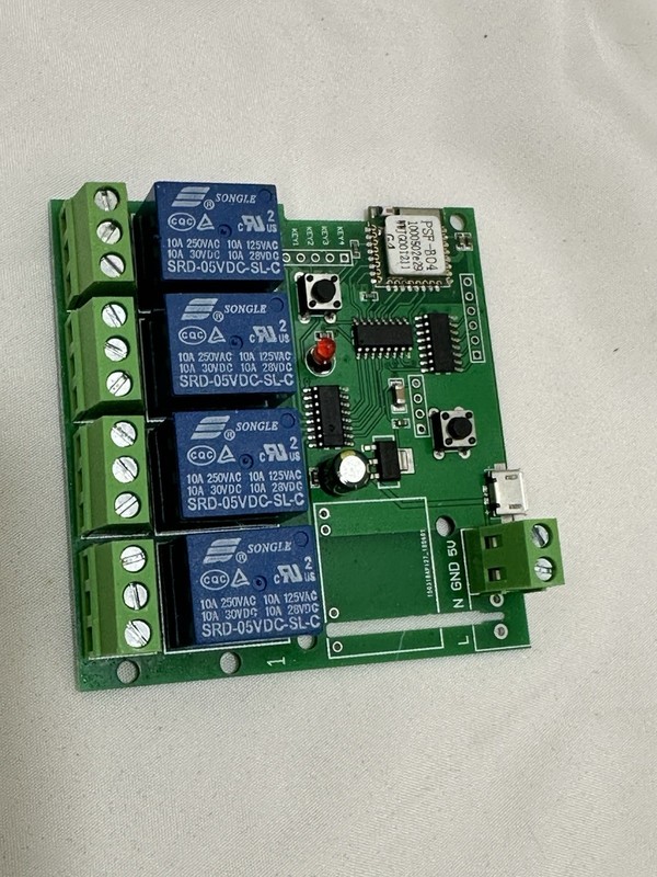 4 Channels WiFi Wireless Smart Switch Inching Self-Locking Relay Module,for DIY