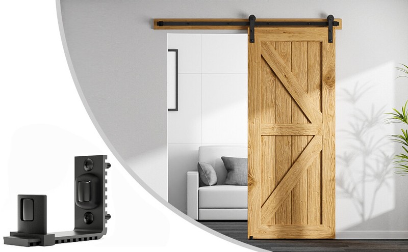 Adjustable Wall Mount Floor Guide for Sliding Barn Door Hardware Sliding Door gallery