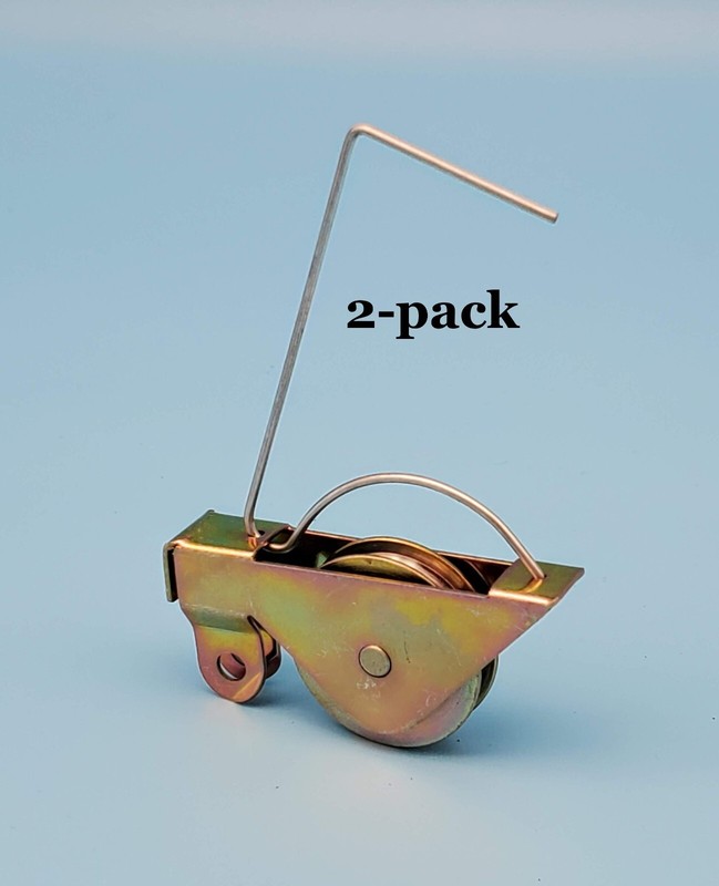 2-pack 1” Steel-Wheel Spring Tension Rollers for Screen Doors ~ Prime-Line B610