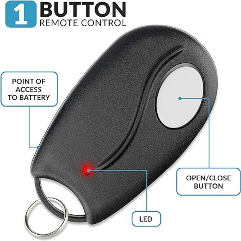 Single Button Replacement for Linear Remote Control ACT-31B ACP00879 MCT-1 US gallery