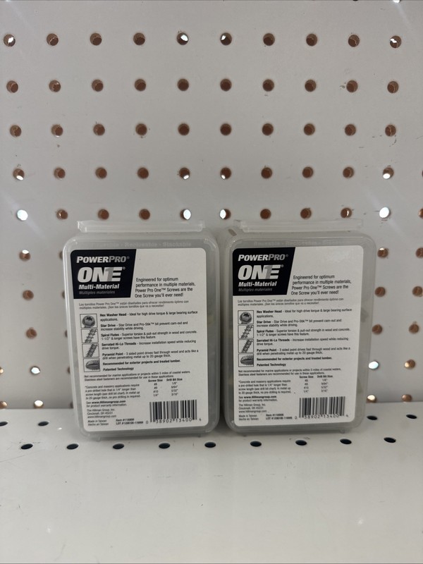 2-Multi-Material Screw POWERPRO ONE 1/4 x 2- 3/4Hex Washer Head 1 lb gallery