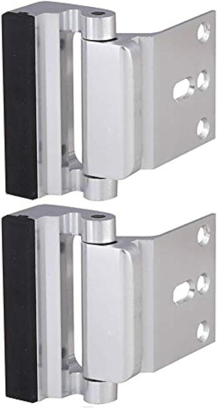 2 Pack Door Reinforcement Security Locks with 8 Screws, Childproof Night Lock Wi gallery