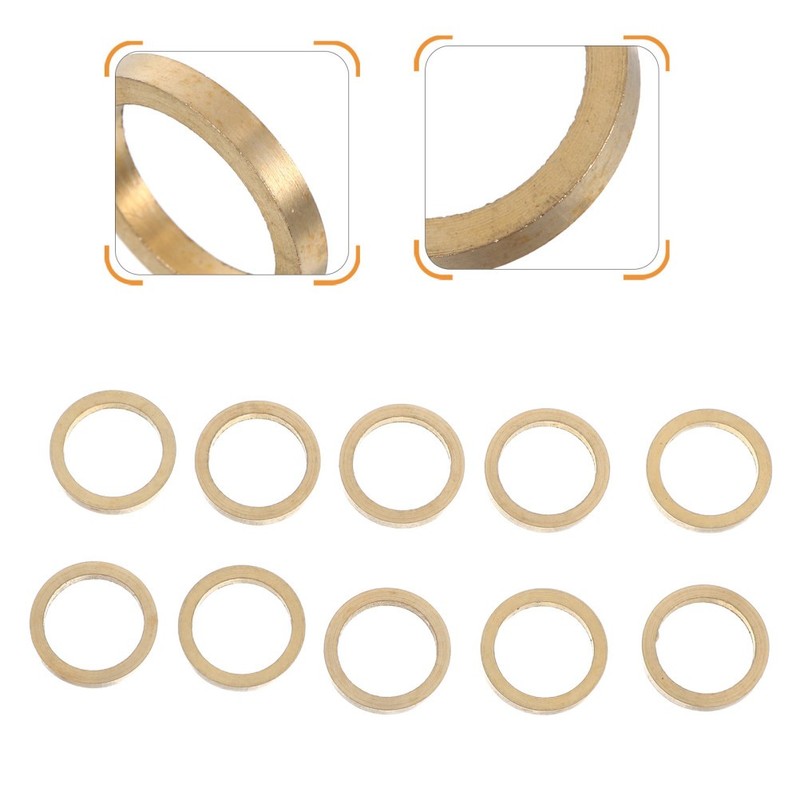 10Pcs Copper Flat Washers for Door Hinge Repair Kits Industrial Hardware Spacers gallery