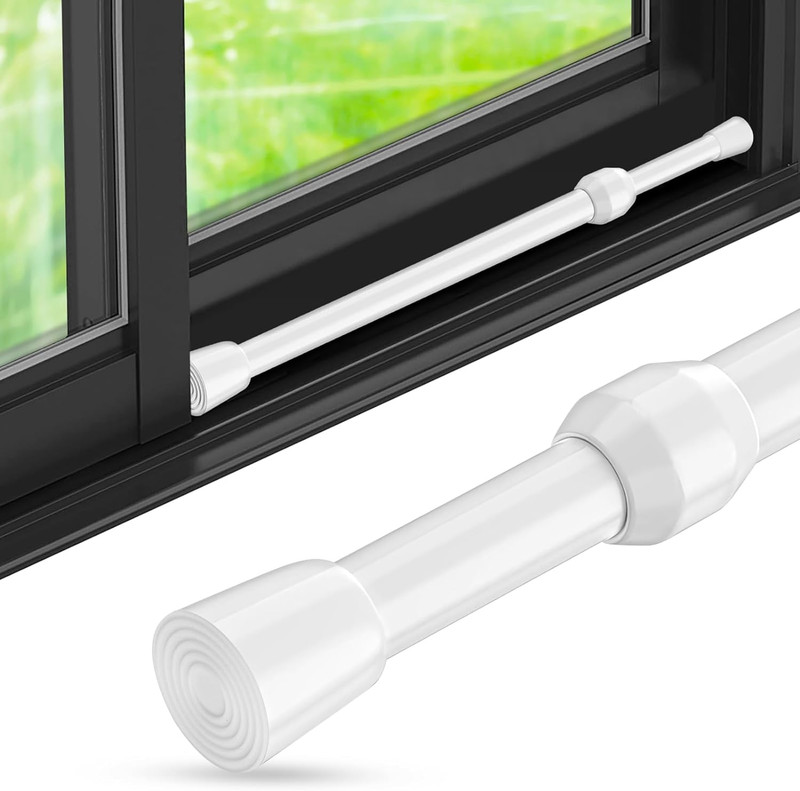 Adjustable Window Security Bar Sliding Door Lock Rod Anti Theft 15-27in