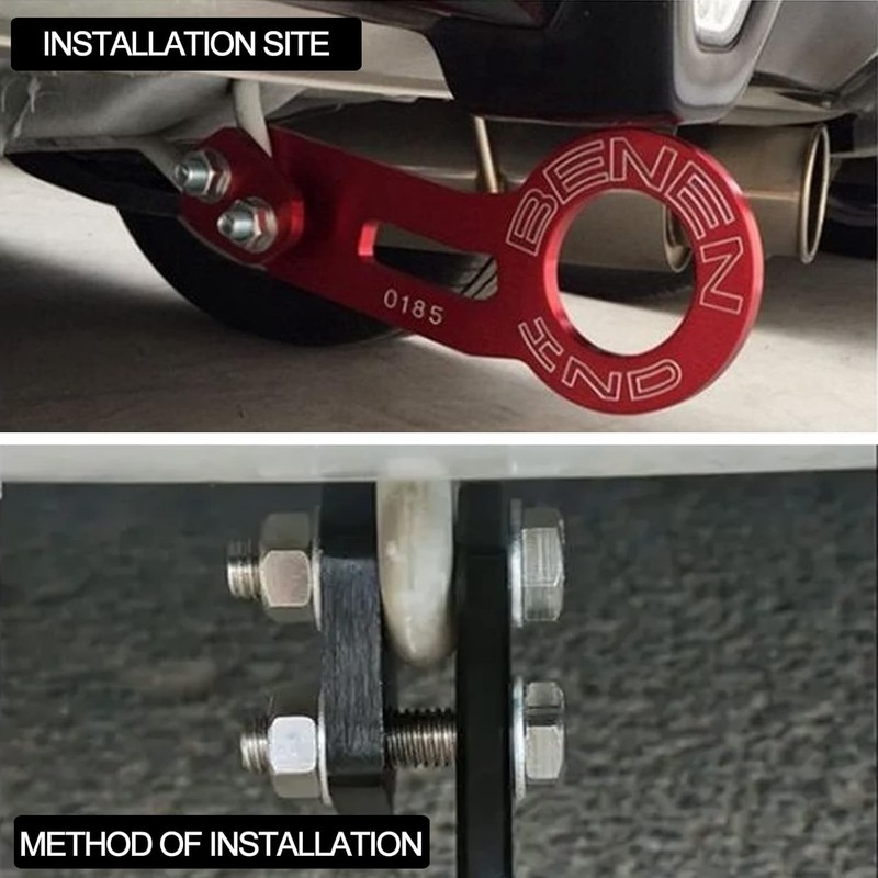 Rear Tow Hook Towing Hook Universal JDM Bumper Quick Release for Car Truck gallery