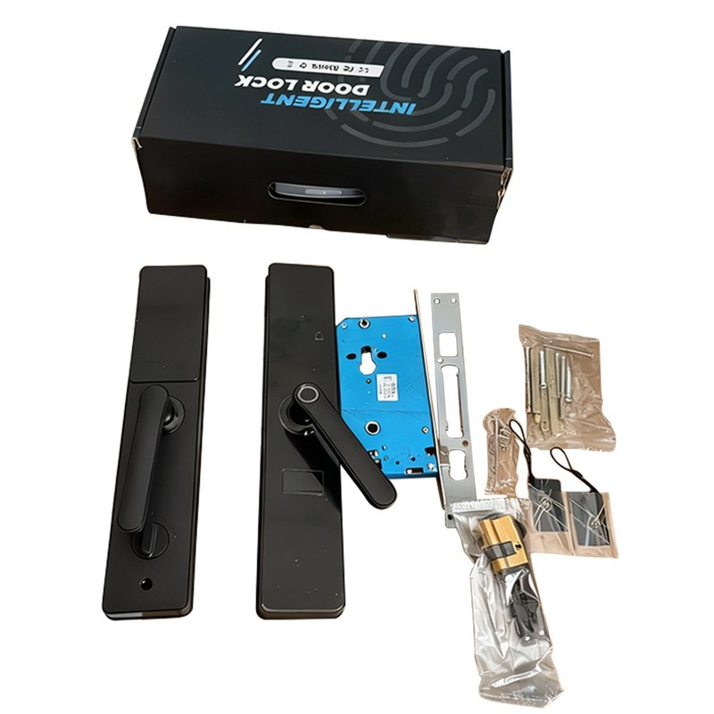 Electronic Smart Door Lock APP Fingerprint Card Password Key Home Security Lock gallery