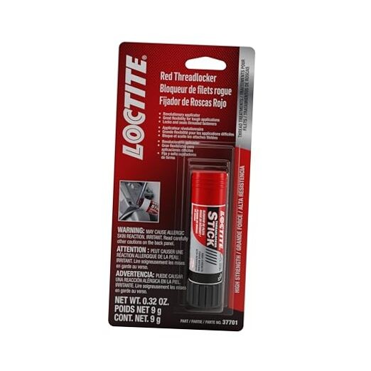 37701 Red High Strength Threadlocker Stick - 9 g 9 grams 9-Gram