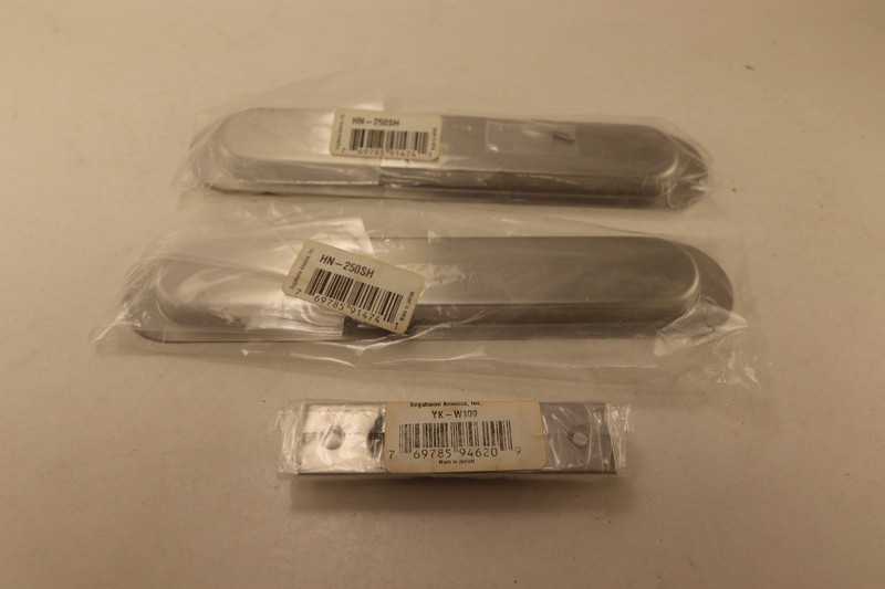 2 Sugatsune Oval Recessed Finger pulls, 1 Sugatsune Edge Pull for pocket Door