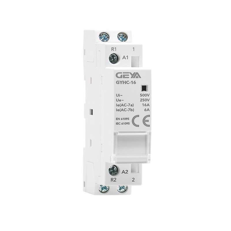 GEYA Modular AC 24/48/110V Automatic Contactor 2P 25A 2NO Contactor 50/60hz