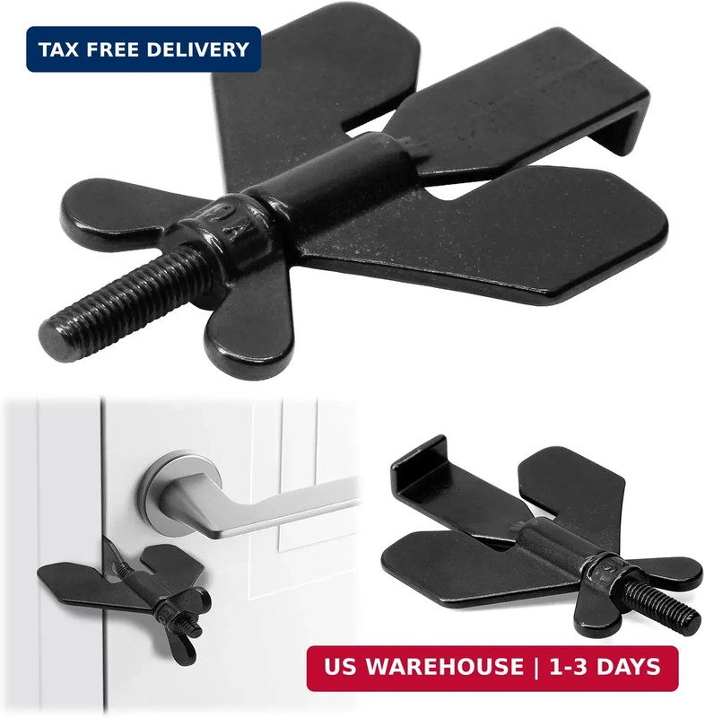 1 PCS Portable Door Lock,Door Lock,Home Security Door Locker Travel Lockdown Loc