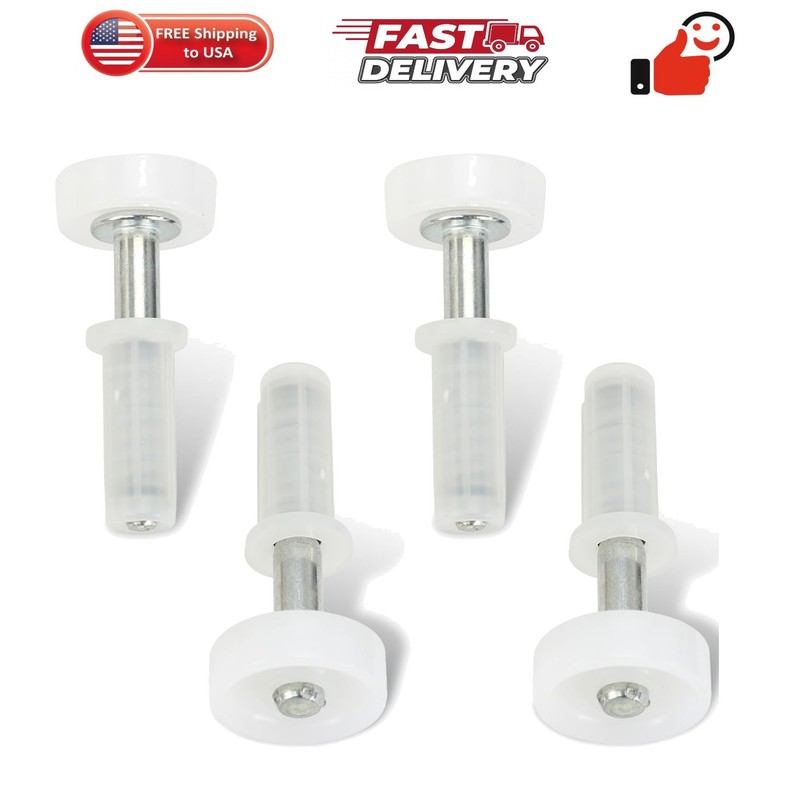 Spring-Loaded Bi-Fold Closet Door Top Roller Guide Wheels, 7/8″ Diameter, Rep…